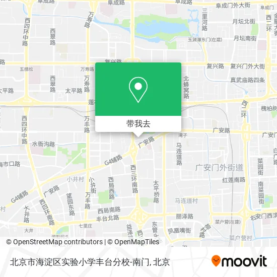 北京市海淀区实验小学丰台分校-南门地图