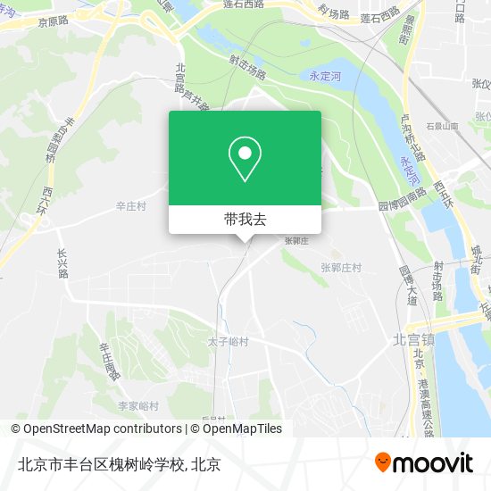 北京市丰台区槐树岭学校地图