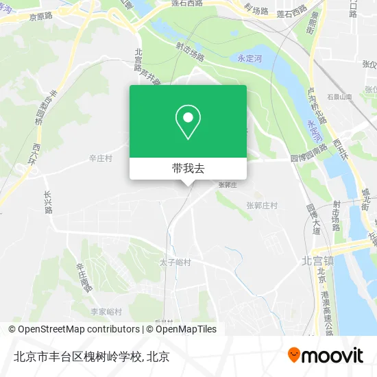 北京市丰台区槐树岭学校地图