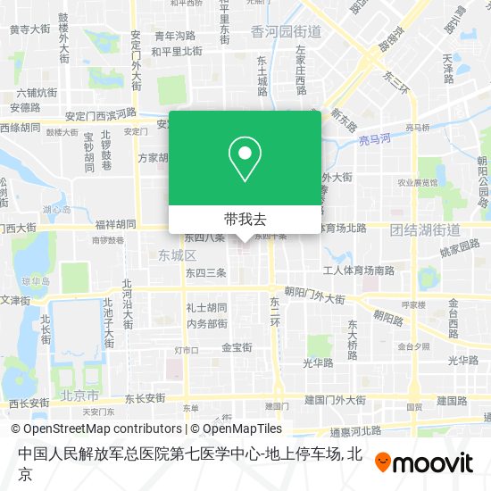 中国人民解放军总医院第七医学中心-地上停车场地图