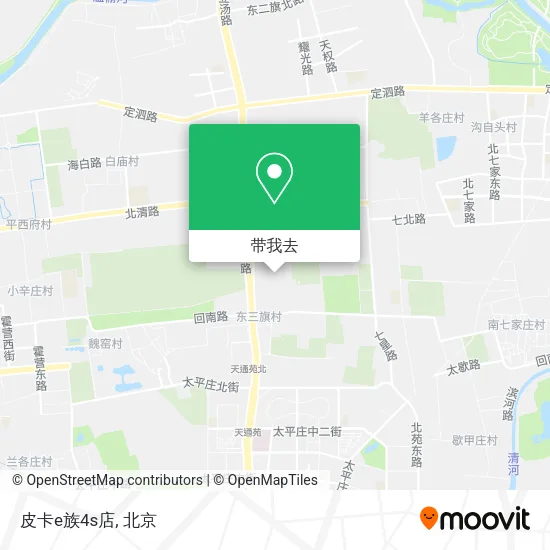 皮卡e族4s店地图