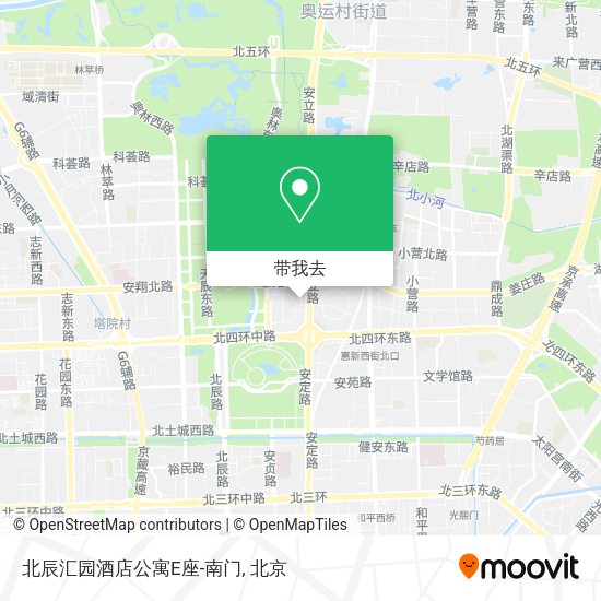 北辰汇园酒店公寓E座-南门地图