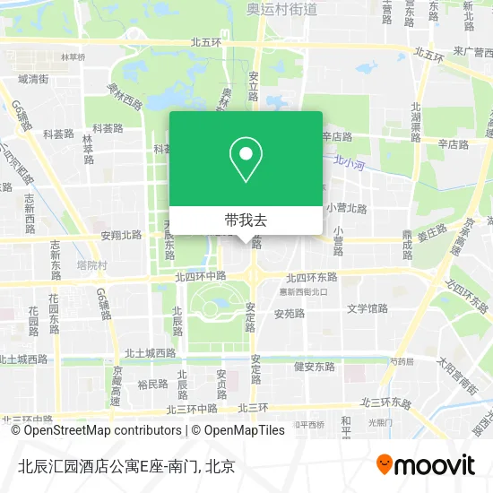 北辰汇园酒店公寓E座-南门地图