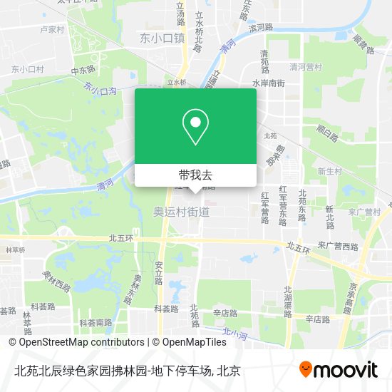 北苑北辰绿色家园拂林园-地下停车场地图
