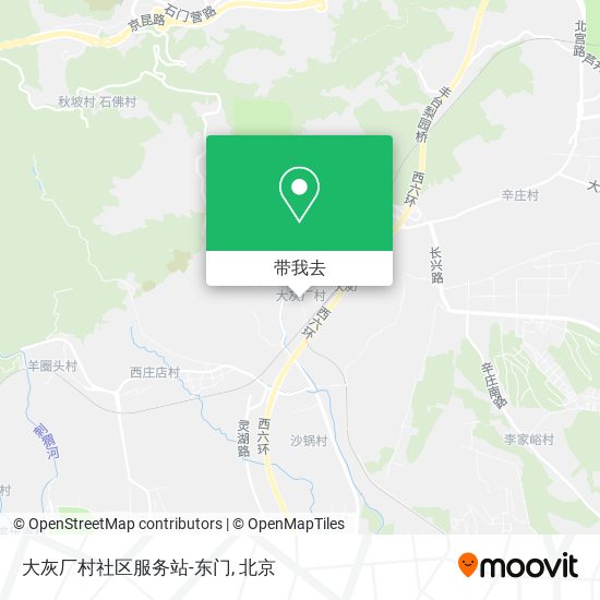 大灰厂村社区服务站-东门地图