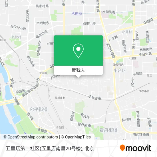 五里店第二社区(五里店南里20号楼)地图