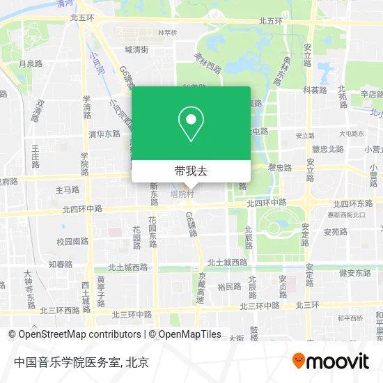 中国音乐学院医务室地图