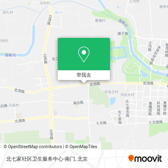 北七家社区卫生服务中心-南门地图