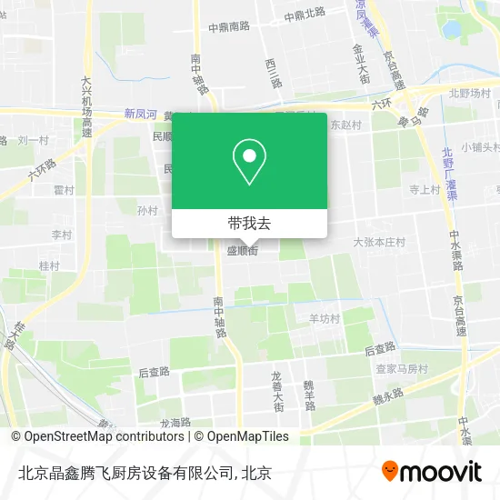 北京晶鑫腾飞厨房设备有限公司地图