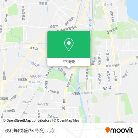 便利蜂(悦盛路6号院)地图