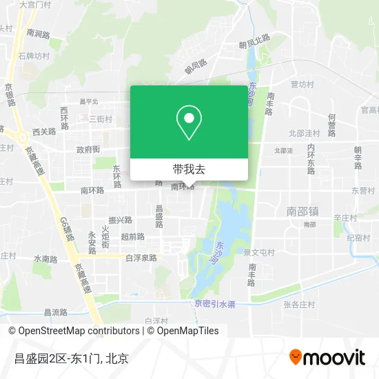 昌盛园2区-东1门地图