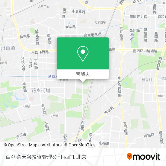 白盆窑天兴投资管理公司-西门地图