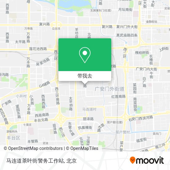 马连道茶叶街警务工作站地图