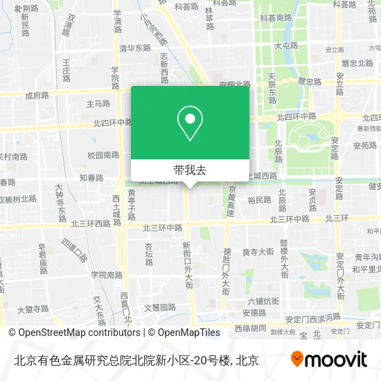 北京有色金属研究总院北院新小区-20号楼地图
