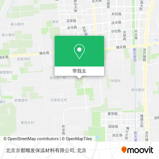 北京京都顺发保温材料有限公司地图