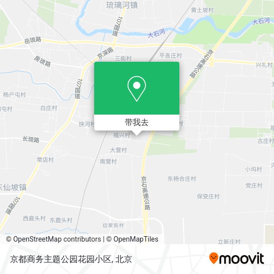 京都商务主题公园花园小区地图