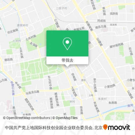中国共产党上地国际科技创业园企业联合委员会地图