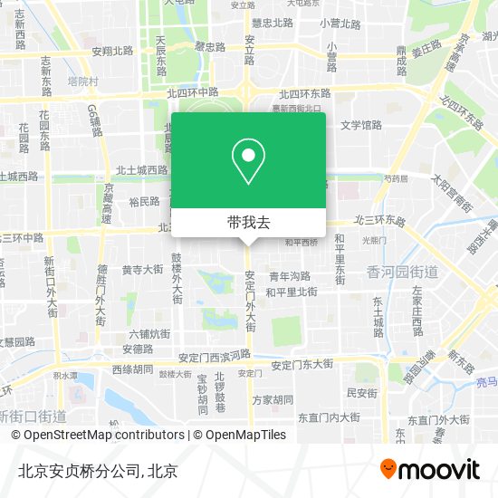 北京安贞桥分公司地图