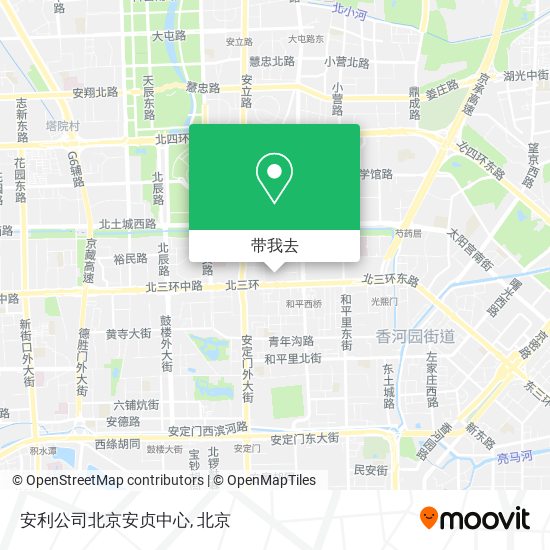 安利公司北京安贞中心地图