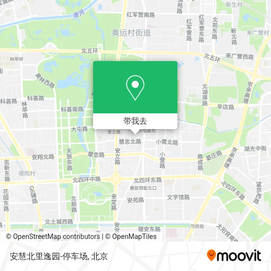 安慧北里逸园-停车场地图