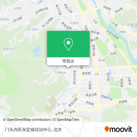 门头沟区永定镇综治中心地图
