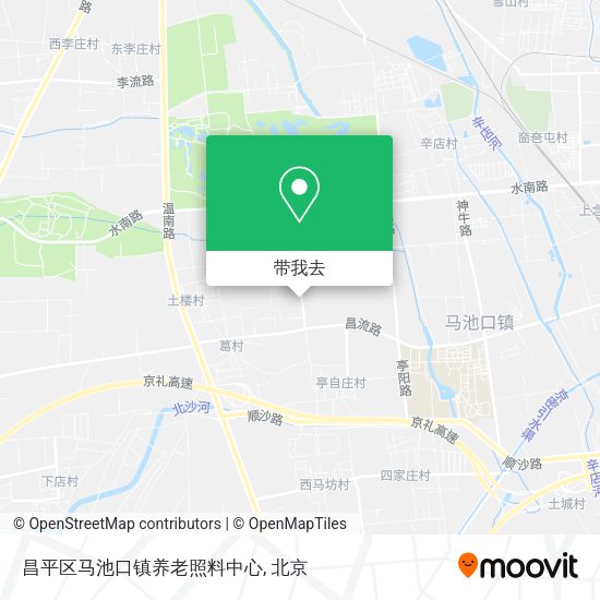 昌平区马池口镇养老照料中心地图