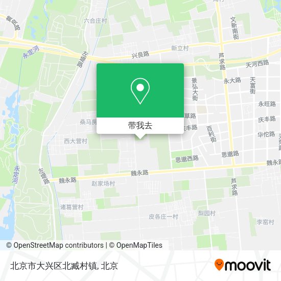 北京市大兴区北臧村镇地图