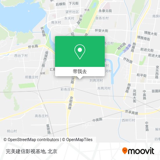 完美建信影视基地地图