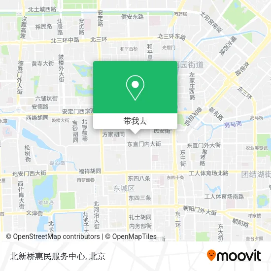 北新桥惠民服务中心地图