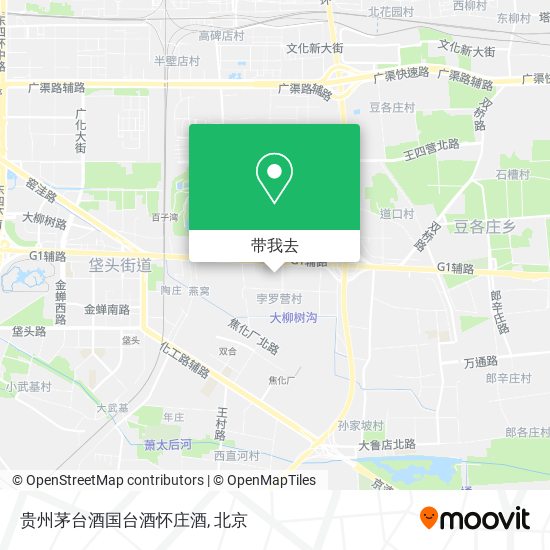贵州茅台酒国台酒怀庄酒地图