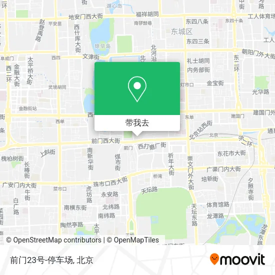 前门23号-停车场地图
