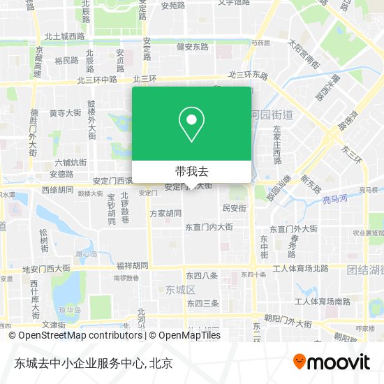 东城去中小企业服务中心地图