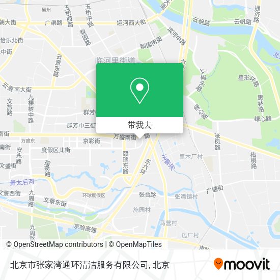 北京市张家湾通环清洁服务有限公司地图