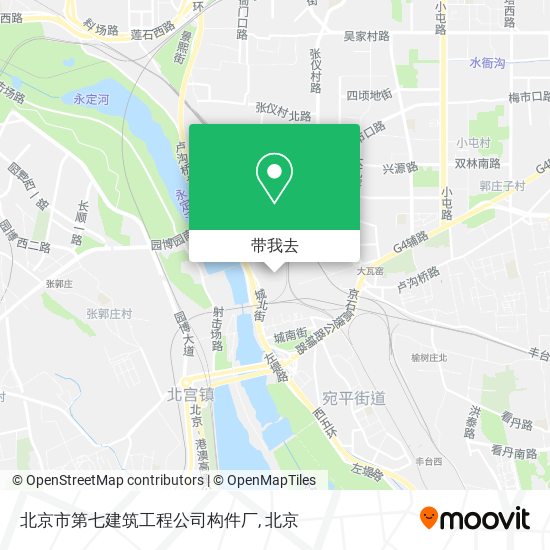北京市第七建筑工程公司构件厂地图