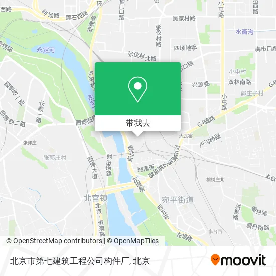 北京市第七建筑工程公司构件厂地图