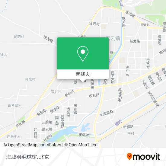 海城羽毛球馆地图
