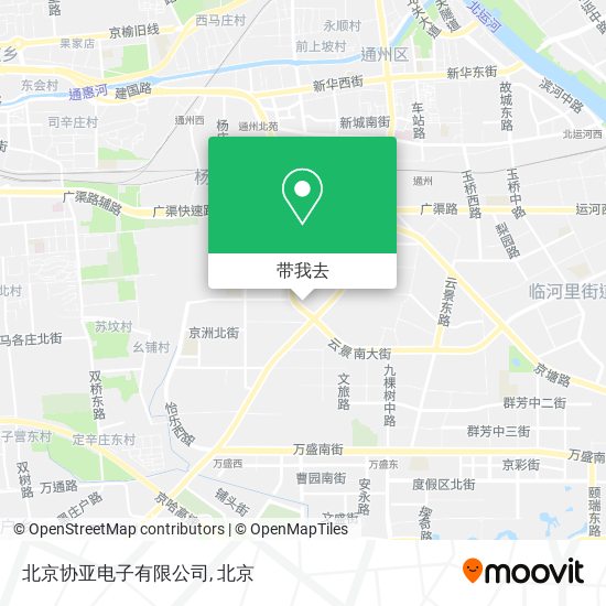北京协亚电子有限公司地图