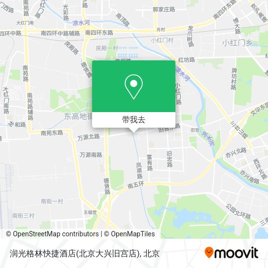 润光格林快捷酒店(北京大兴旧宫店)地图