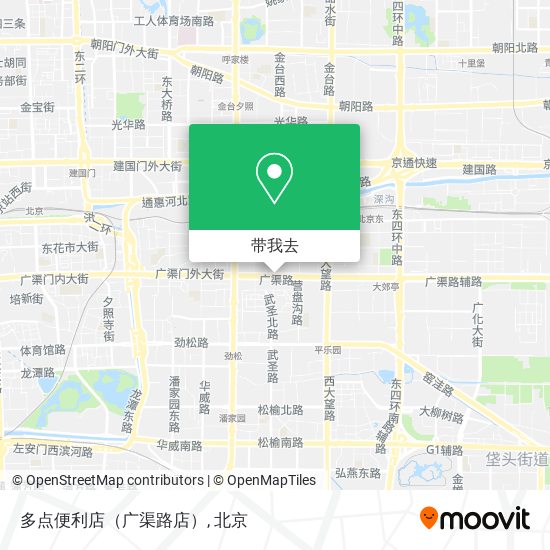 多点便利店（广渠路店）地图