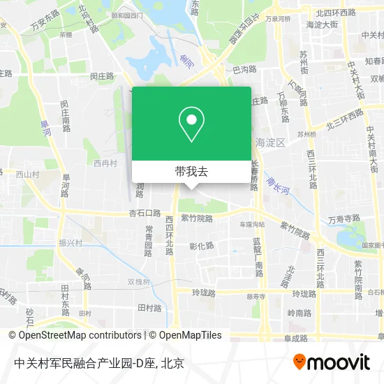 中关村军民融合产业园-D座地图