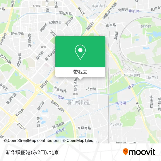 新华联丽港(东2门)地图