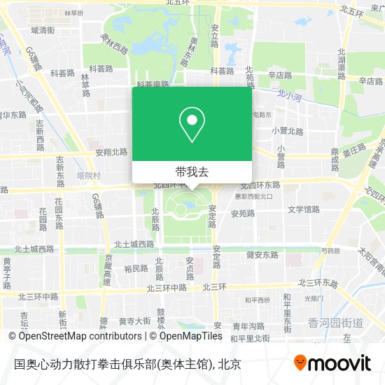国奥心动力散打拳击俱乐部(奥体主馆)地图