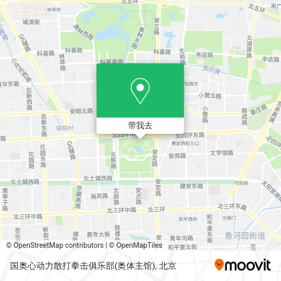 国奥心动力散打拳击俱乐部(奥体主馆)地图