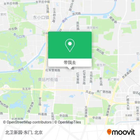北卫新园-东门地图