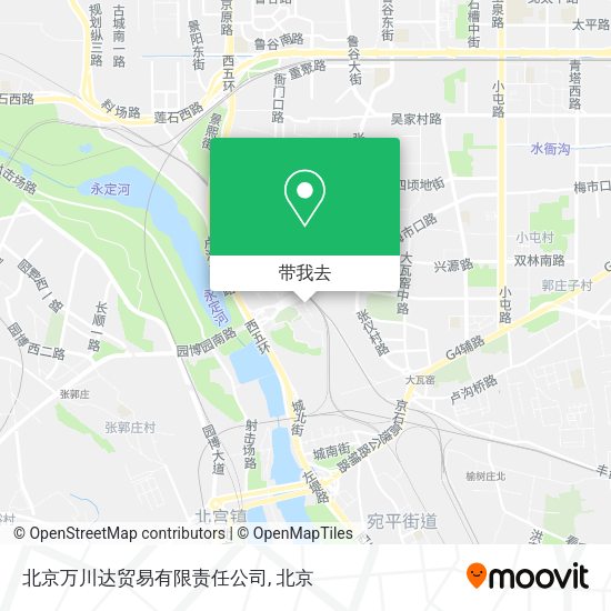 北京万川达贸易有限责任公司地图