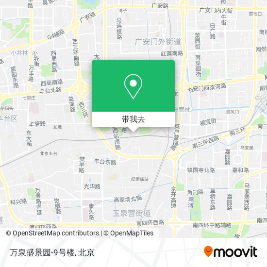 万泉盛景园-9号楼地图