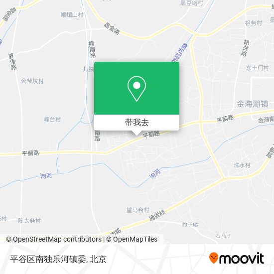 平谷区南独乐河镇委地图