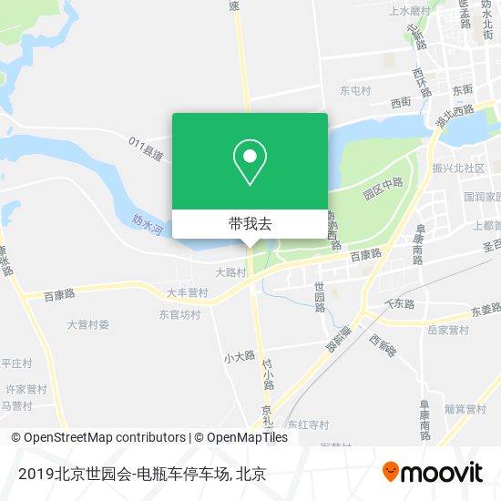 2019北京世园会-电瓶车停车场地图