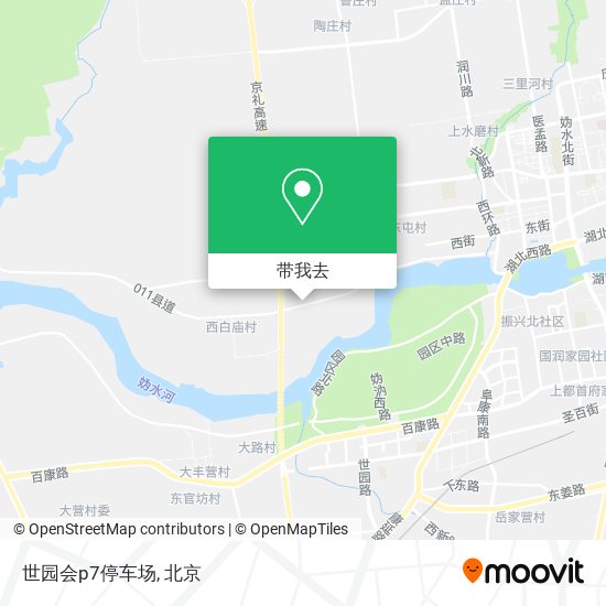 世园会p7停车场地图