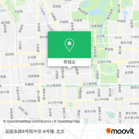 花园东路8号院中区-8号楼地图